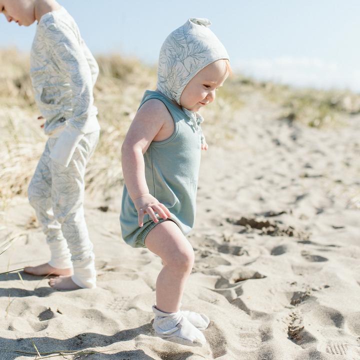 Goumikids Organic Romper - Sea Glass