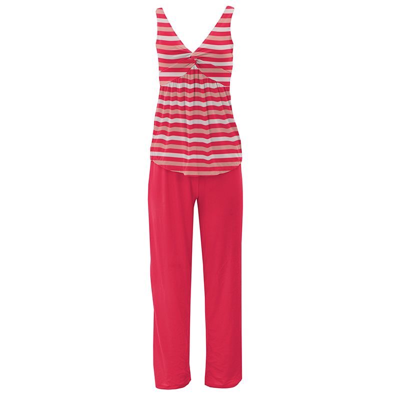 Women's Twist Tank & Pajama Pant Set - Hopscotch Stripe