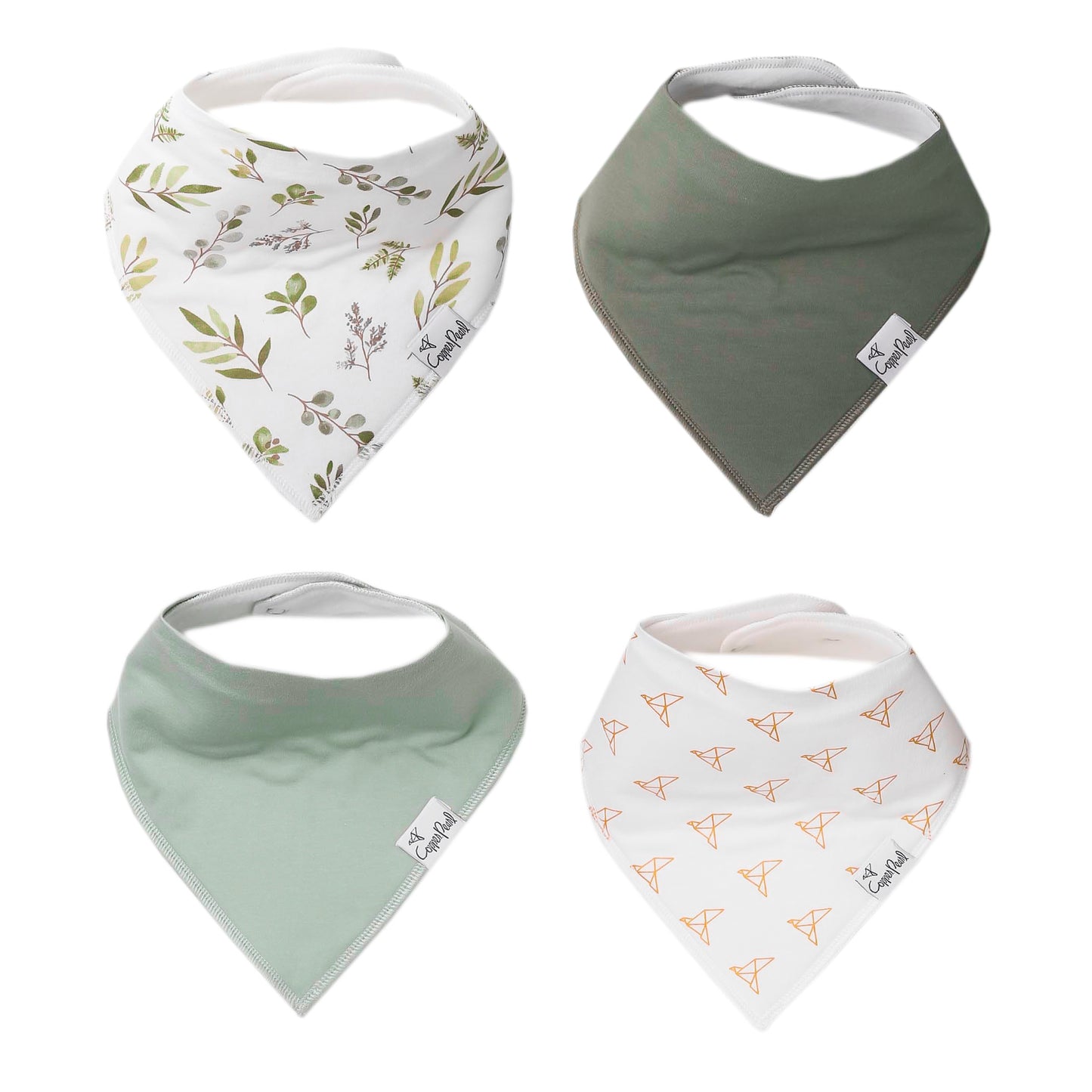 Copper Pearl Single Bandana Bibs - Haven