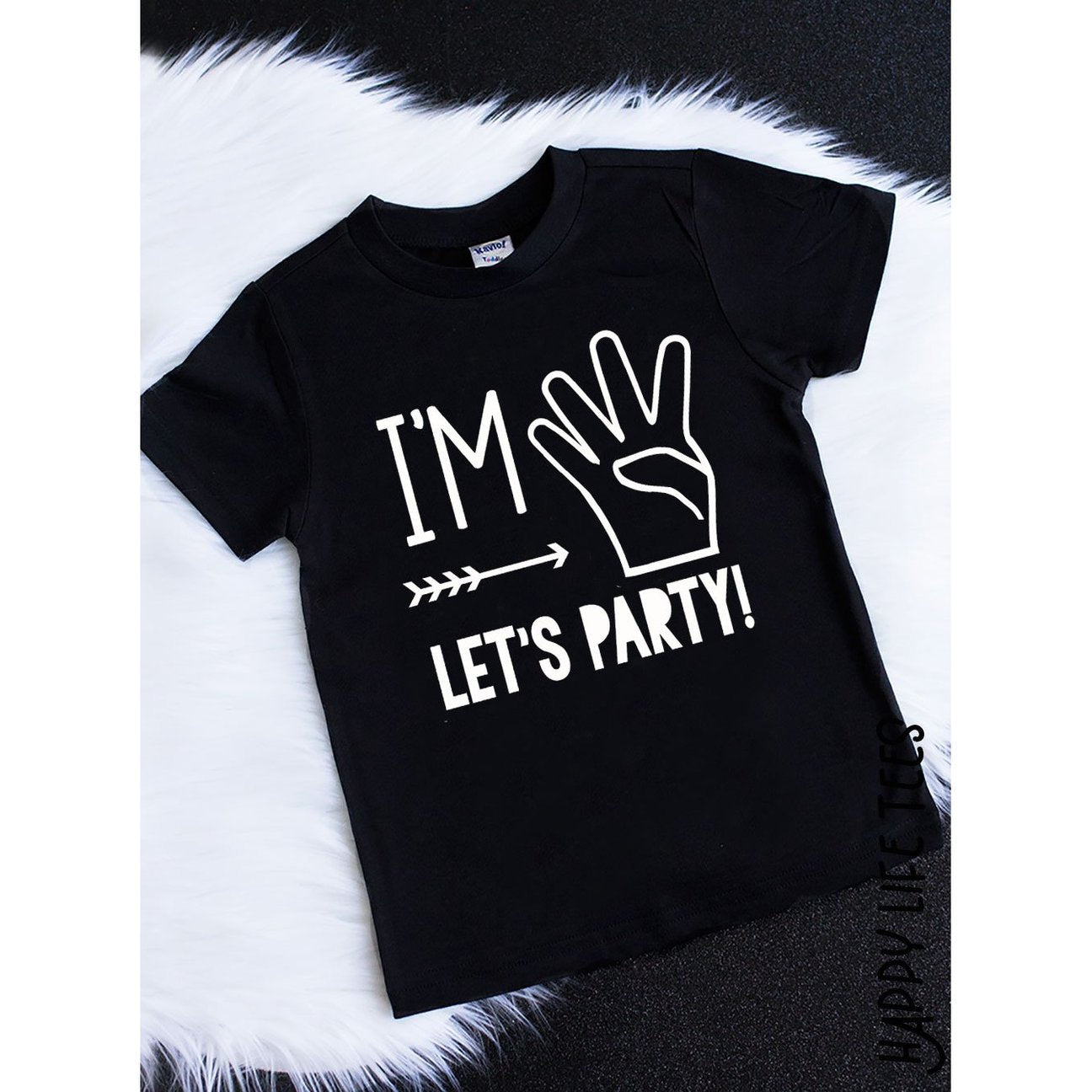 I'm Four Let's Party Birthday Shirt