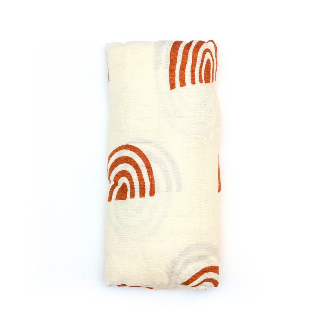 Retro Rainbow Deluxe Muslin Swaddle