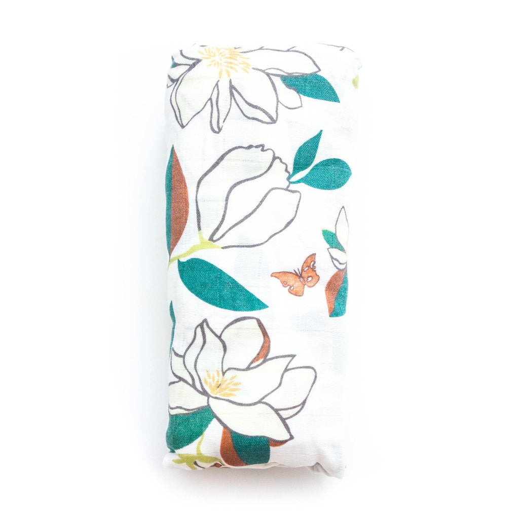 Hawaiian Floral Deluxe Muslin Swaddle