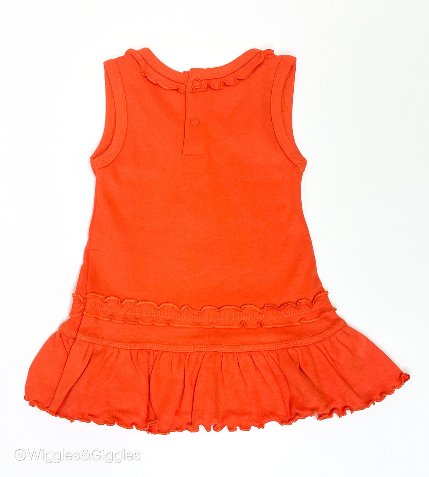 Ruffled Tank Dress with Bloomers - Orange - Pistol Pete