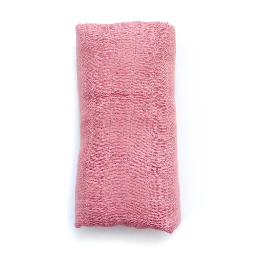 Solid Blush Deluxe Muslin Swaddle
