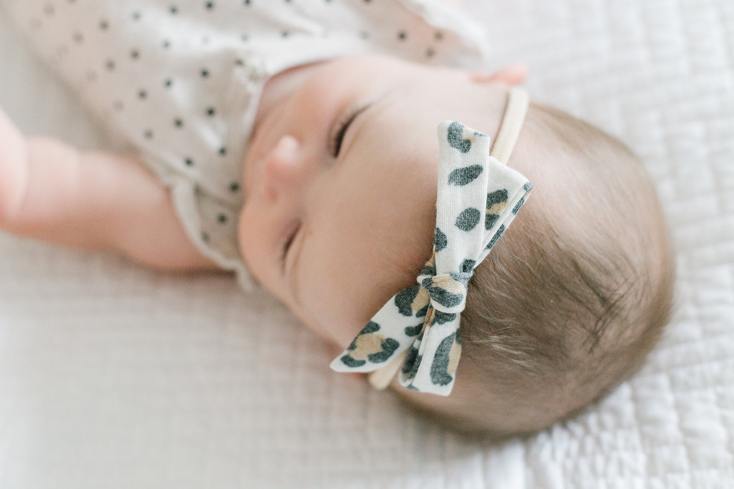 Copper Pearl Ribbon Nylon Bow - Zara