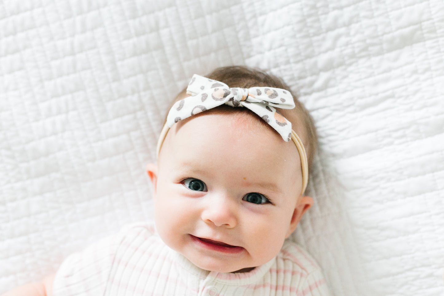 Copper Pearl Ribbon Nylon Bow - Millie