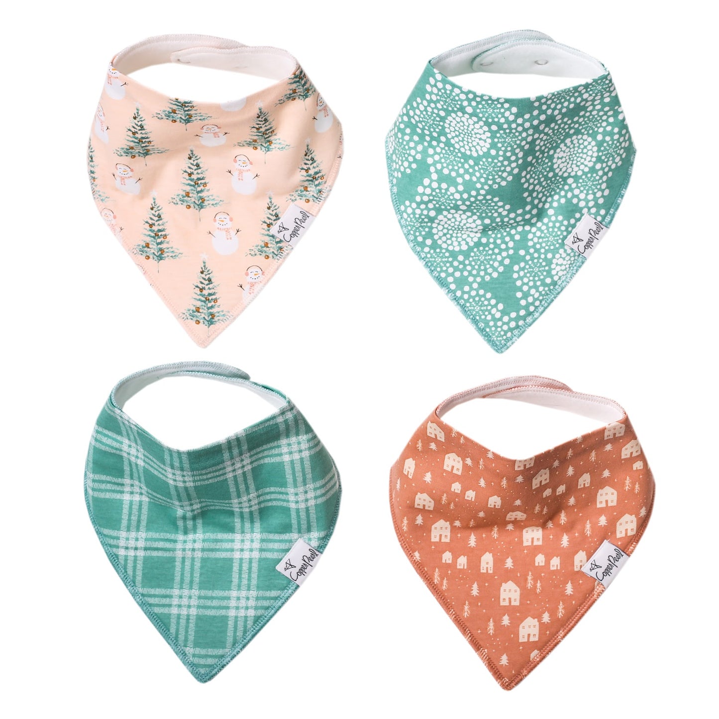 Copper Pearl Single Bandana Bibs - Jane