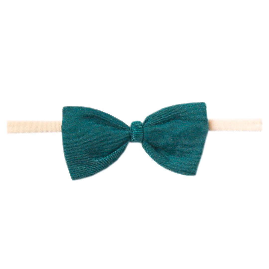 Copper Pearl Nylon Bowtie Headband - Jasper