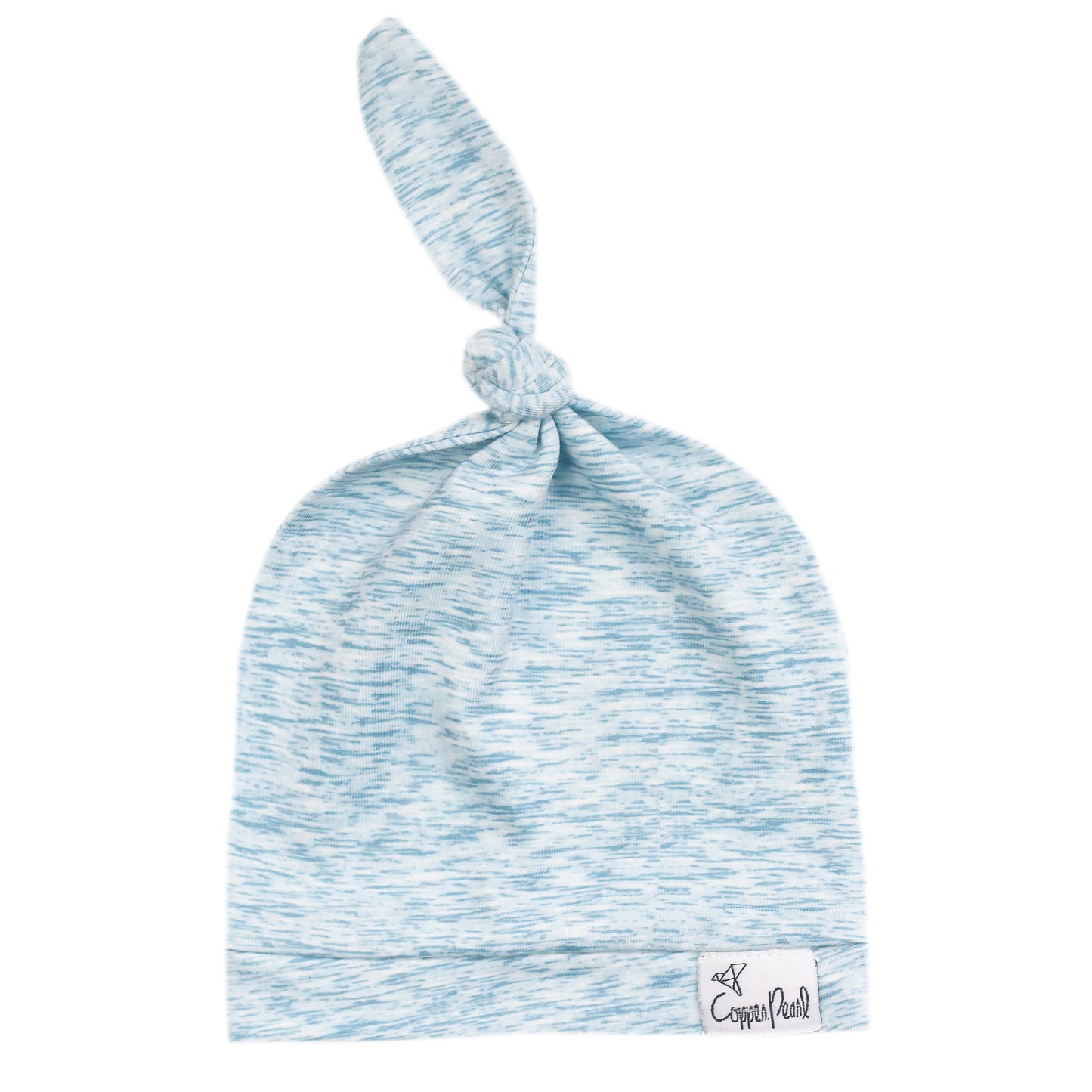 Copper Pearl Top Knot Hat 0-4mo - Lennon