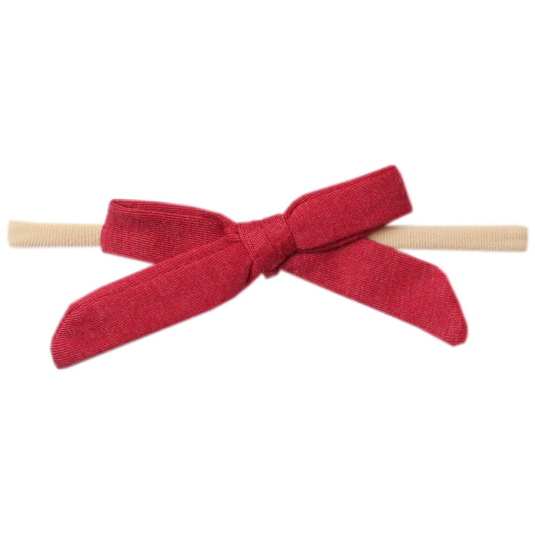 Copper Pearl Ribbon Nylon Bow - Mara