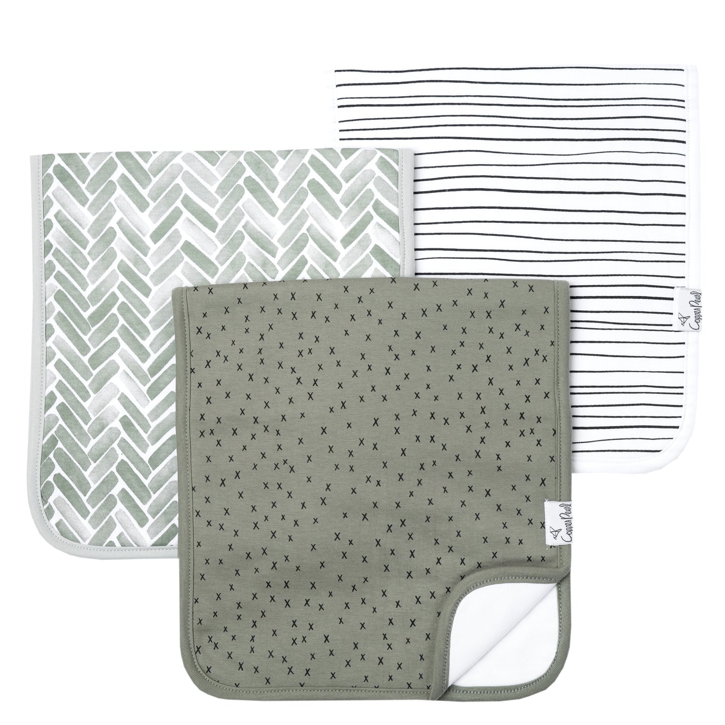 Copper Pearl Single Burp Cloth - Alta