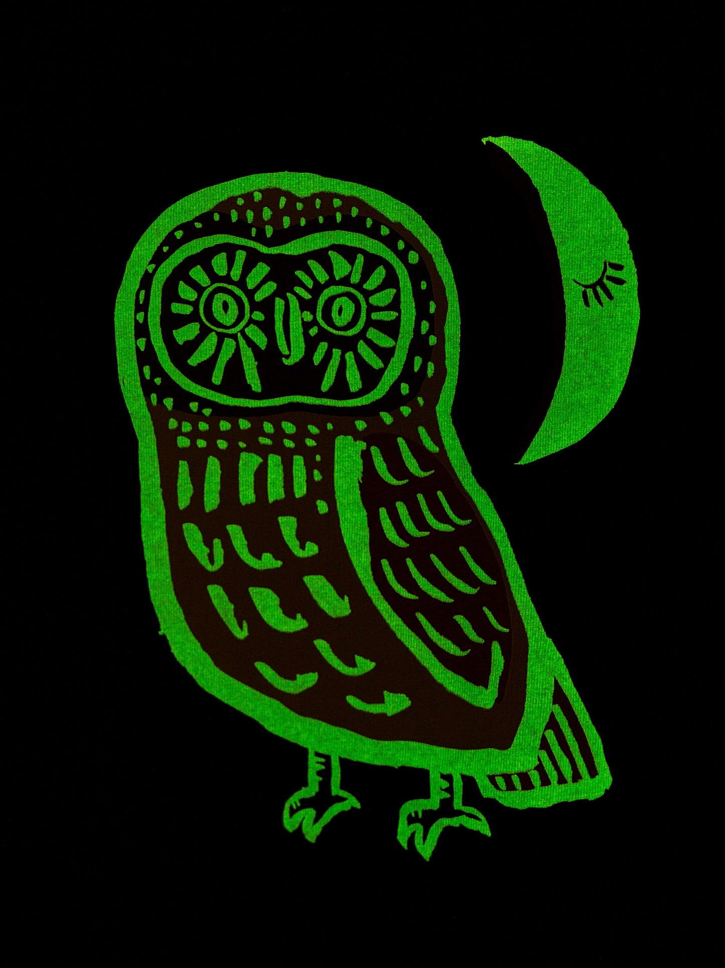 Cute Hoot Glow Graphic Tee