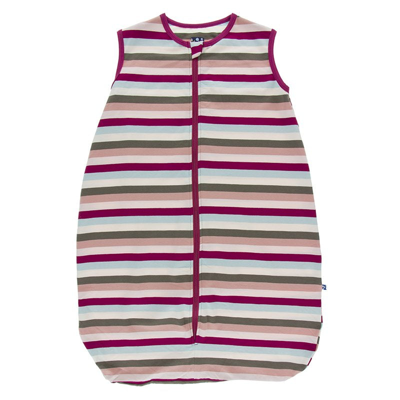 Kickee Pants Print Luxe Sleeping Bag - Geology Stripe