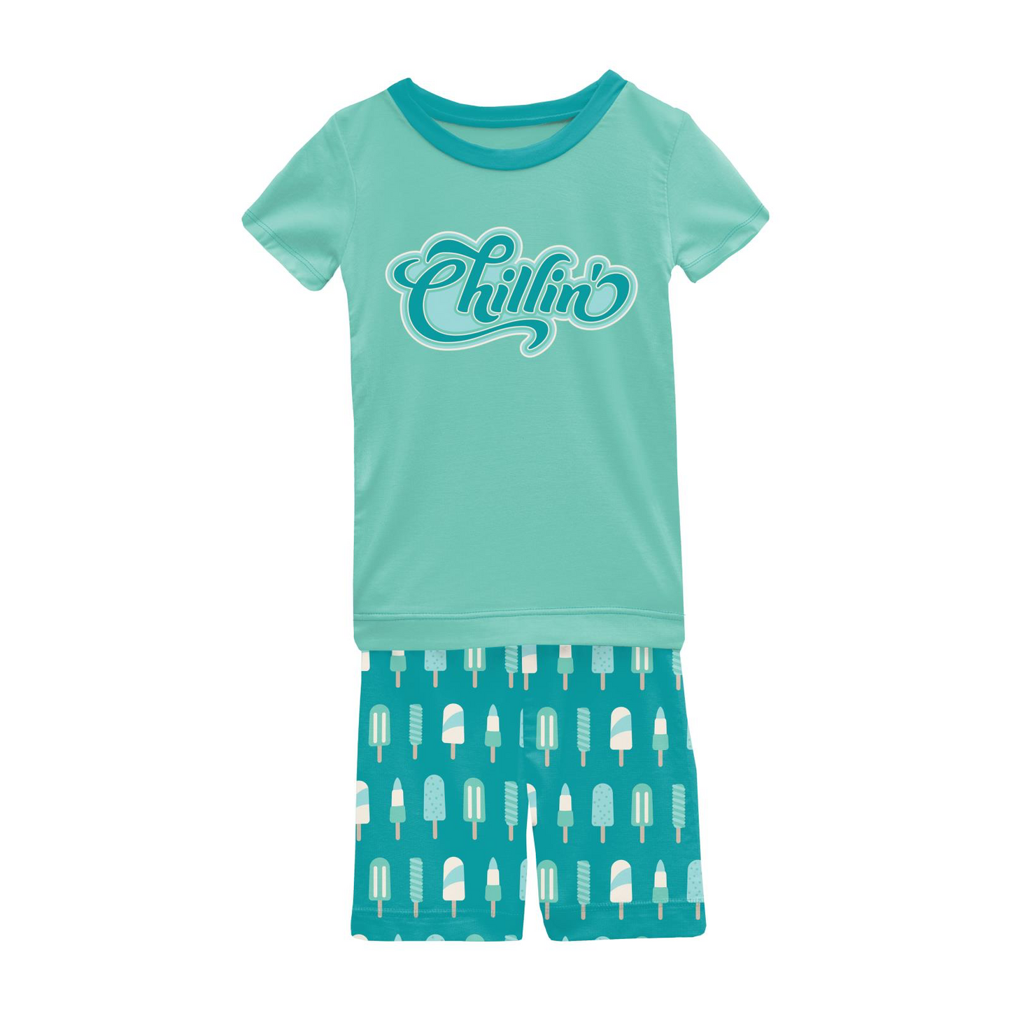 S/S Graphic Tee Pajama Set in Neptune Popsicles