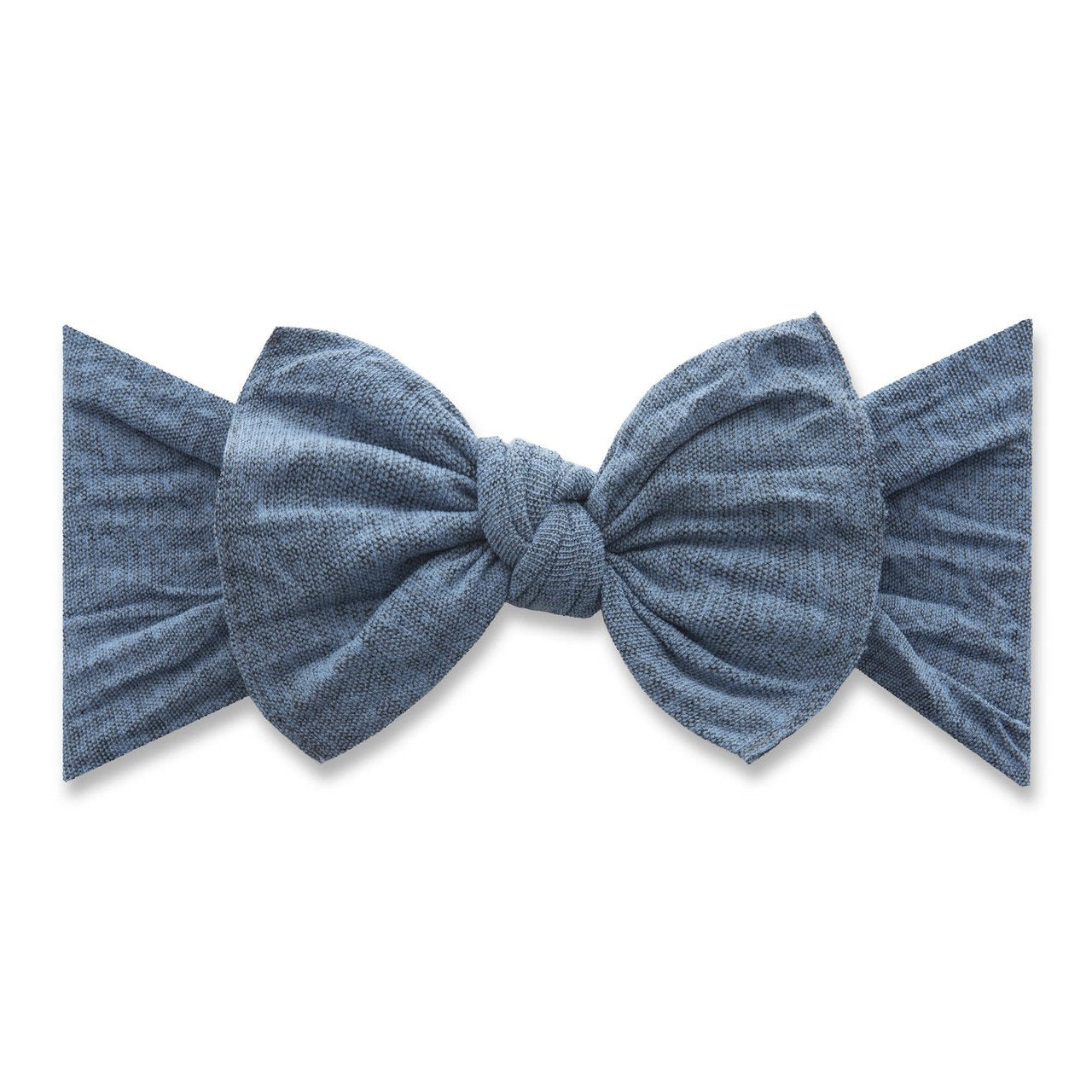 Heathered Patterned Knot - Denim