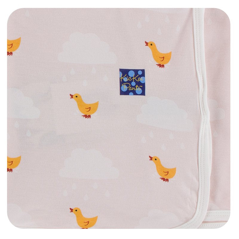 KicKee Pants Swaddling Blanket Macaroon Puddle Duck