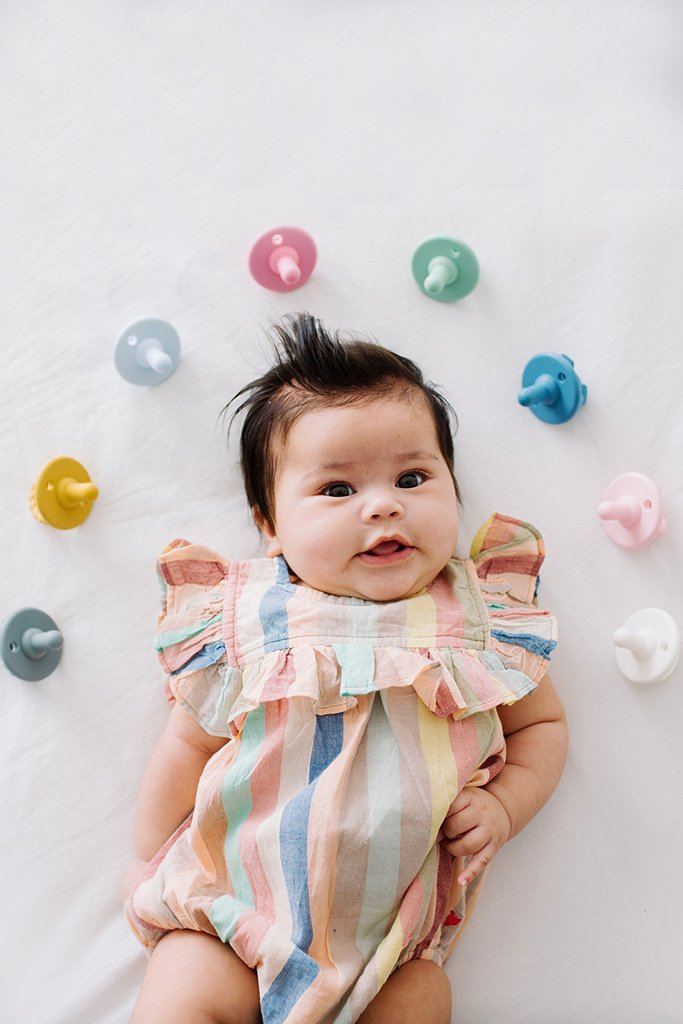 Sweetie Soother Pacifier 2-pack - Peacock Blue Arrows