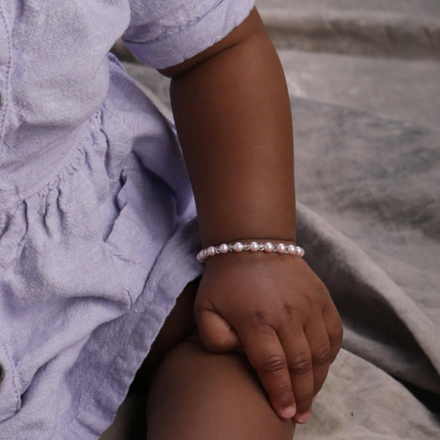 Cherished Moments Payton - Sterling Silver Pink Pearl Bracelet