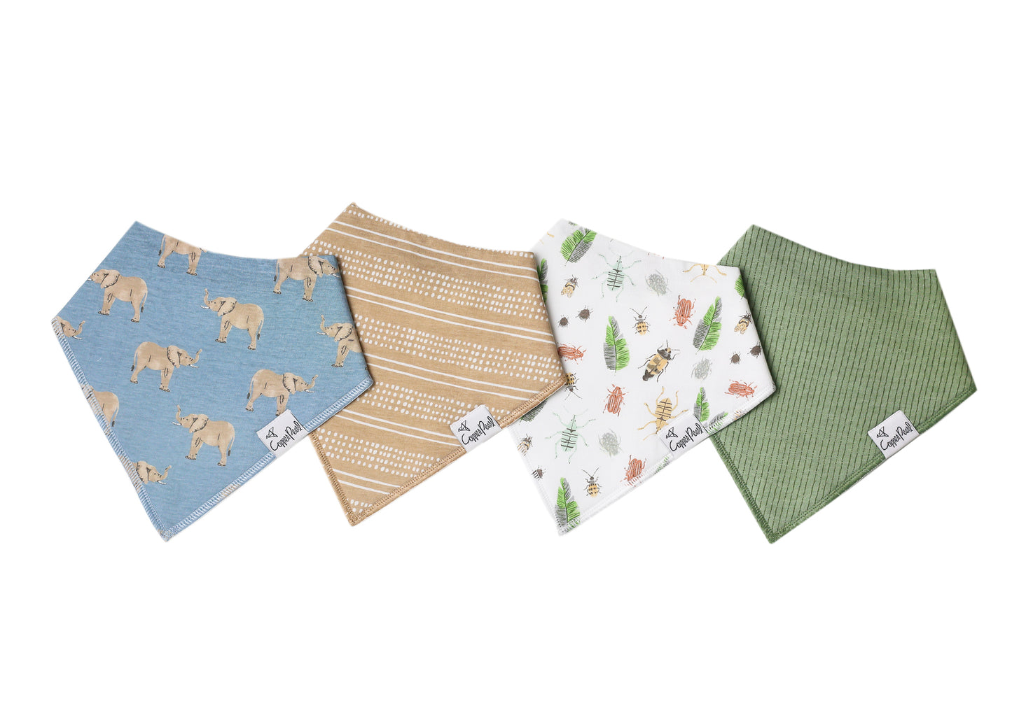 Copper Pearl Single Bandana Bibs - Peanut