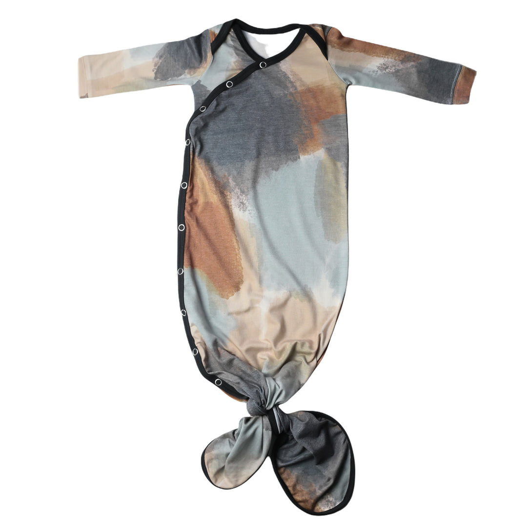 Copper Pearl Knotted Gown - Picasso