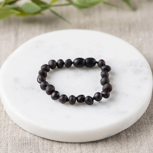 Raw Cherry Baltic Amber Bracelet 5.5"