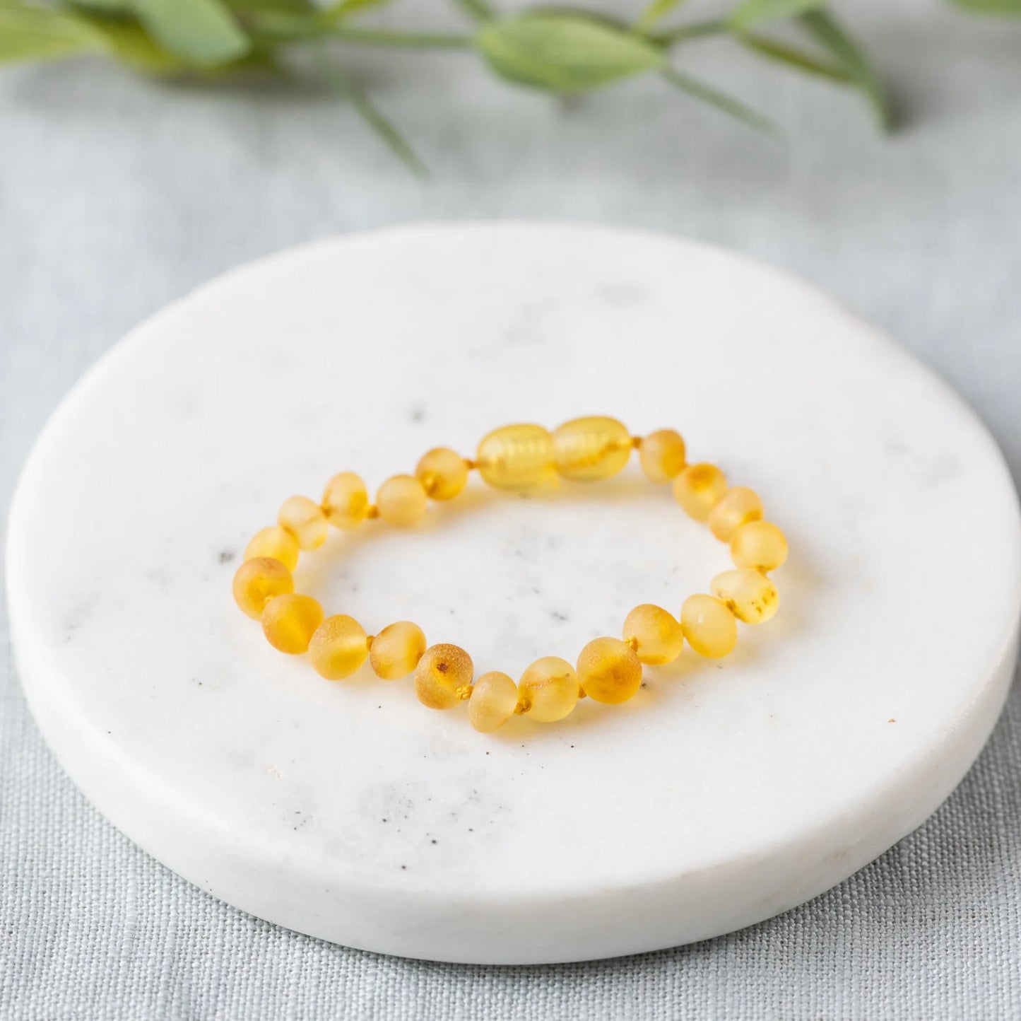 Raw Honey Baltic Amber Bracelet 5.5"