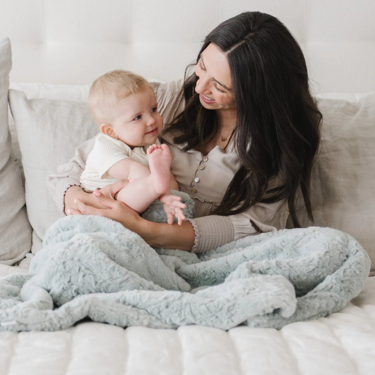 Sweet Mint Dream Receiving Blanket
