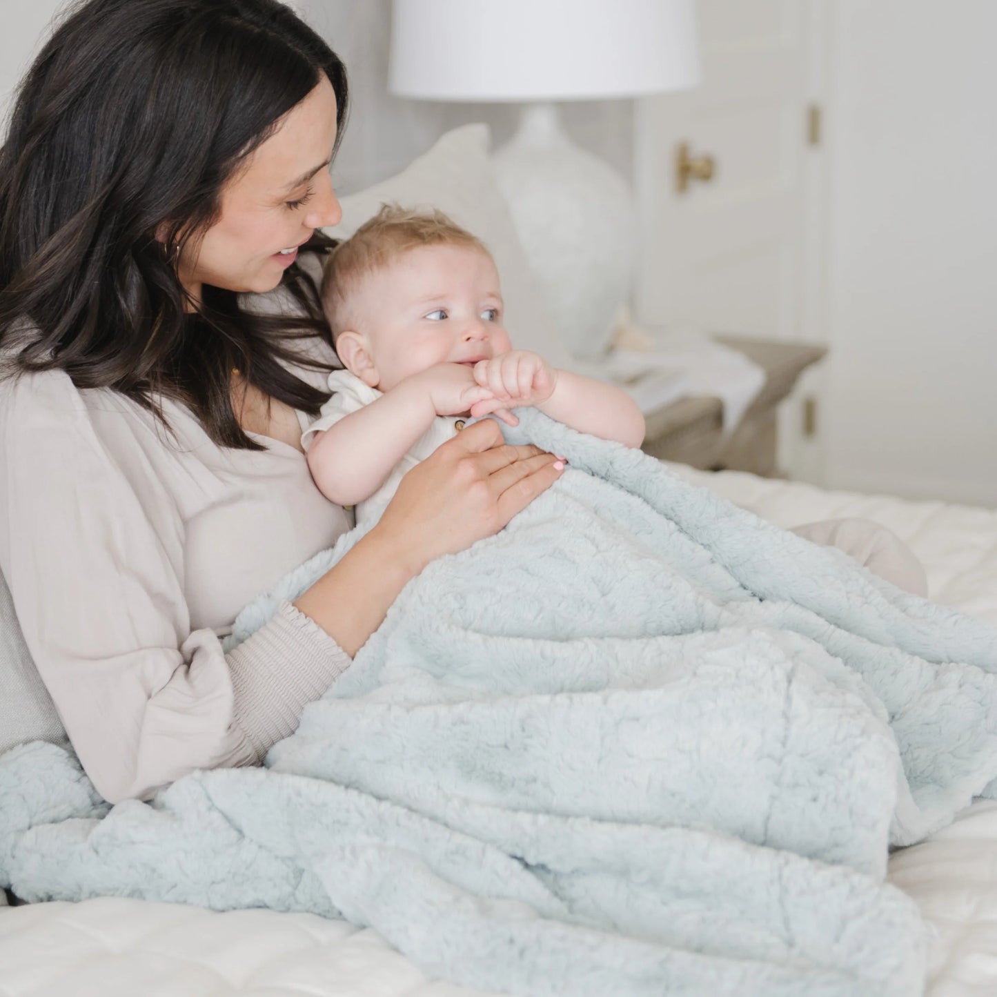 Sweet Mint Dream Receiving Blanket