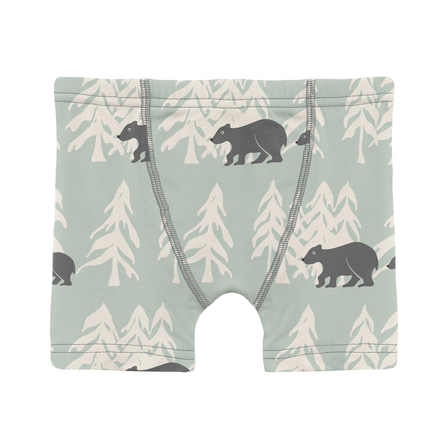 Aloe Bears and Trees Print Boy's Boxer Brief