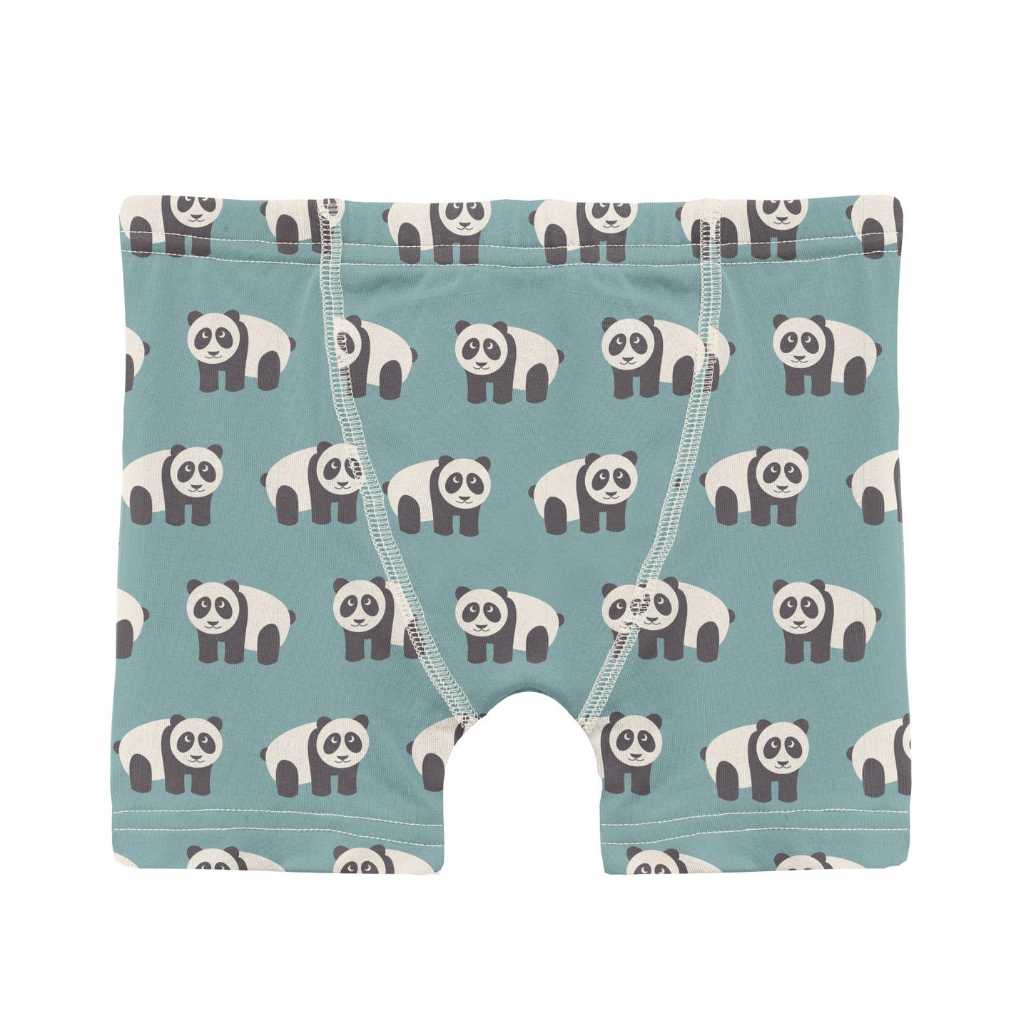 Jade Panda Print Boy's Boxer Brief