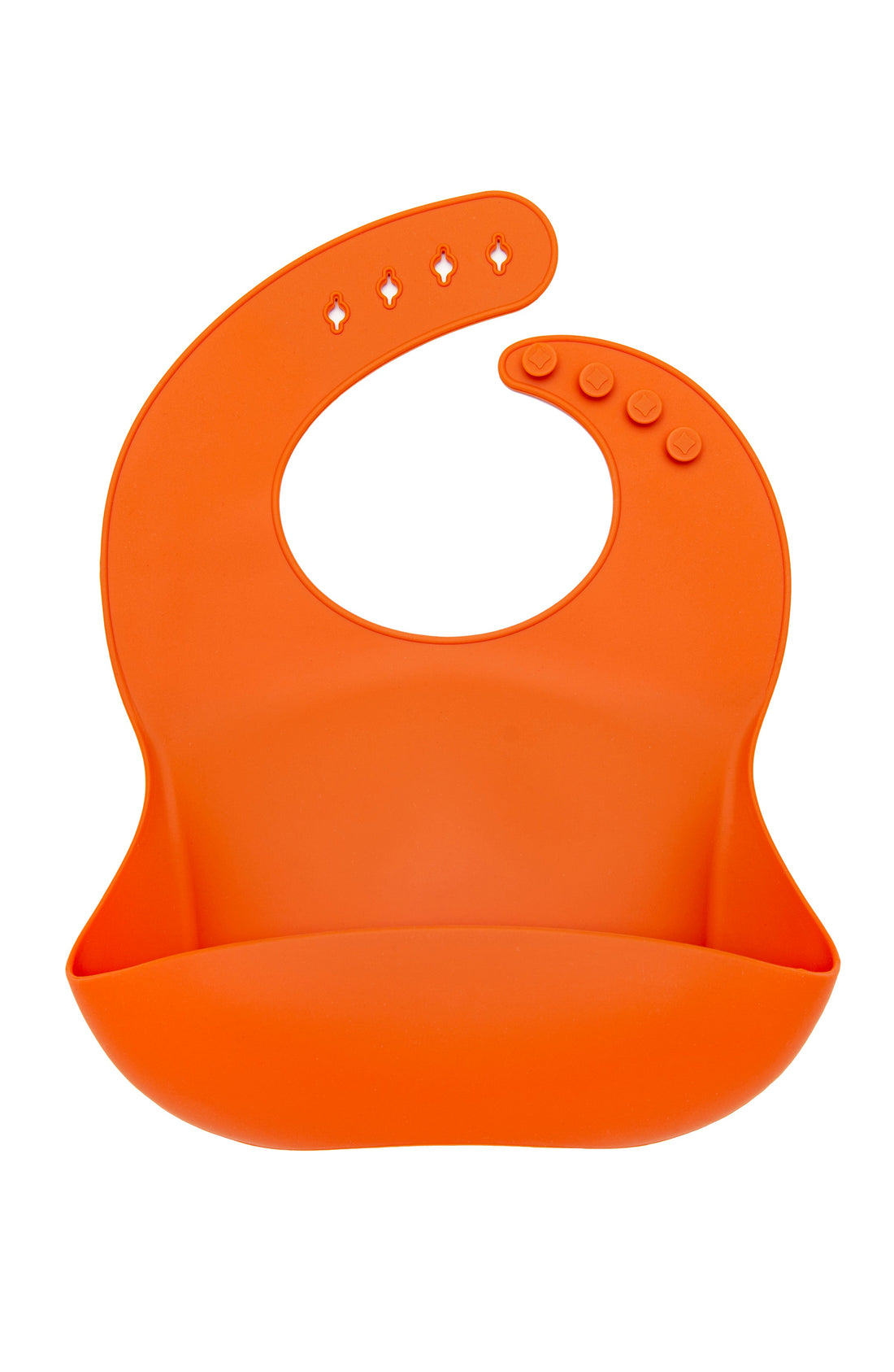 Burnt Orange Silicone Bib - Loulou Lollipop