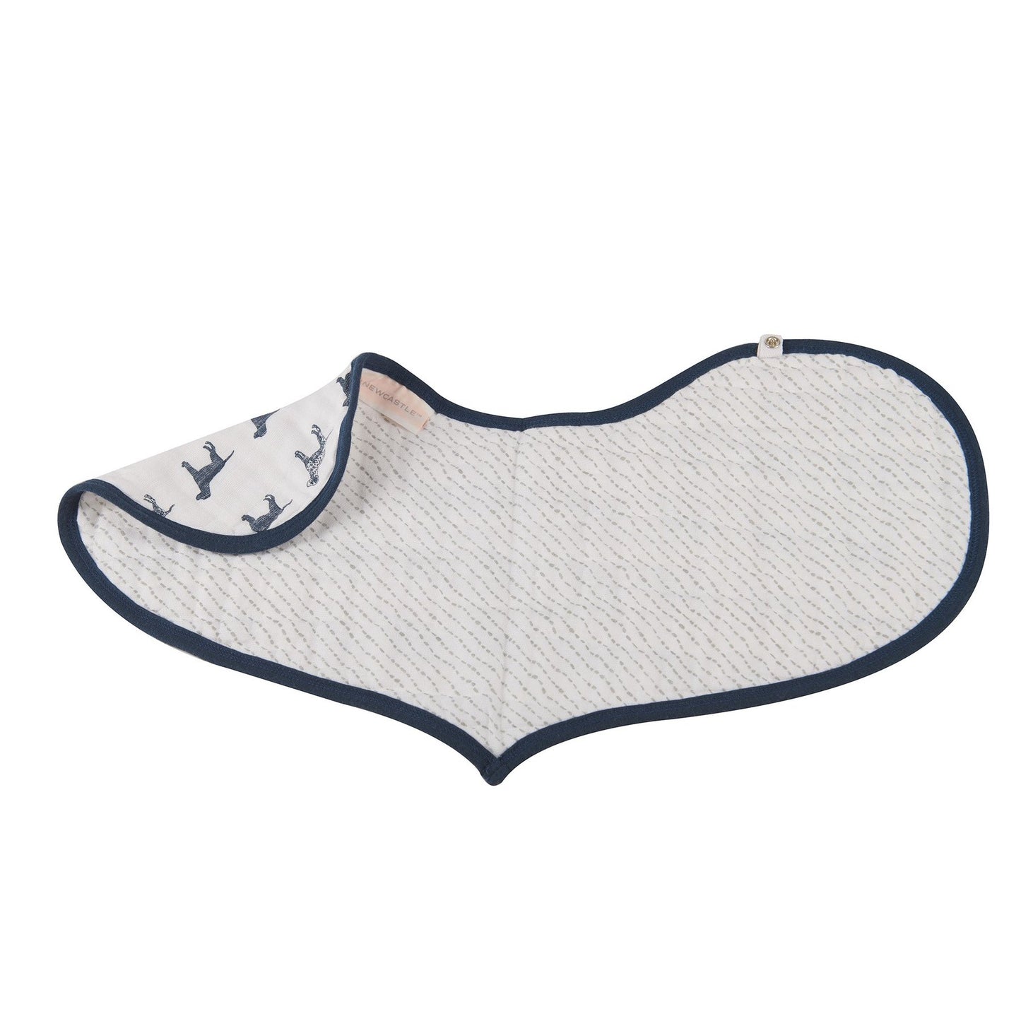 Fire Truck and Dalmatian Cotton Heart Bibs - Set of 2