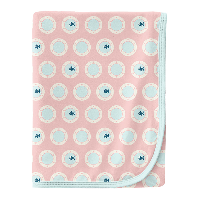 Print Swaddling Blanket - Baby Rose Porthole