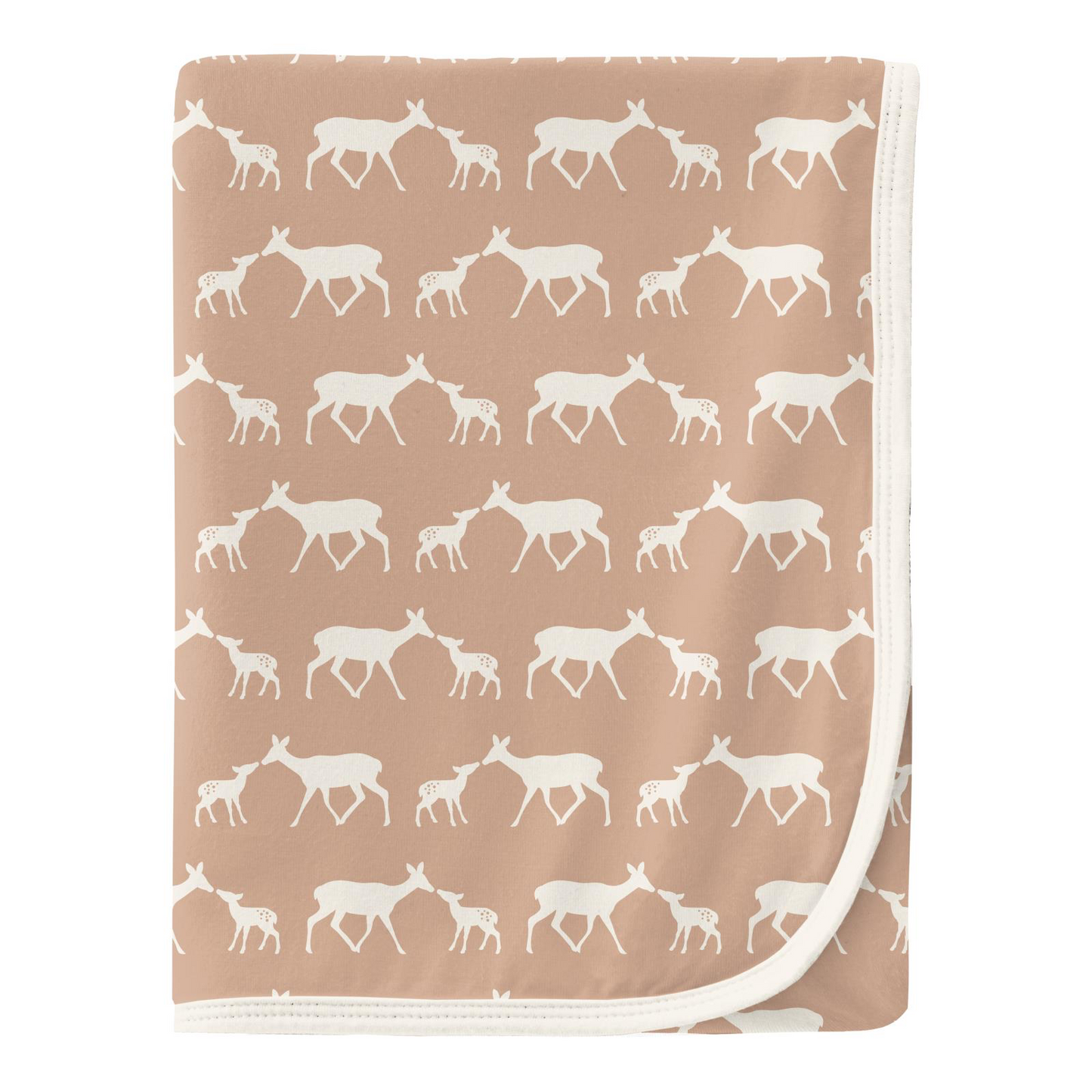 Doe and Fawn Print Swaddling Blanket