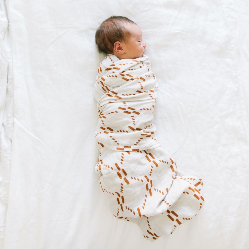 Saranoni Bamboo Rayon Muslin Swaddle - AJJ Juliet Copper