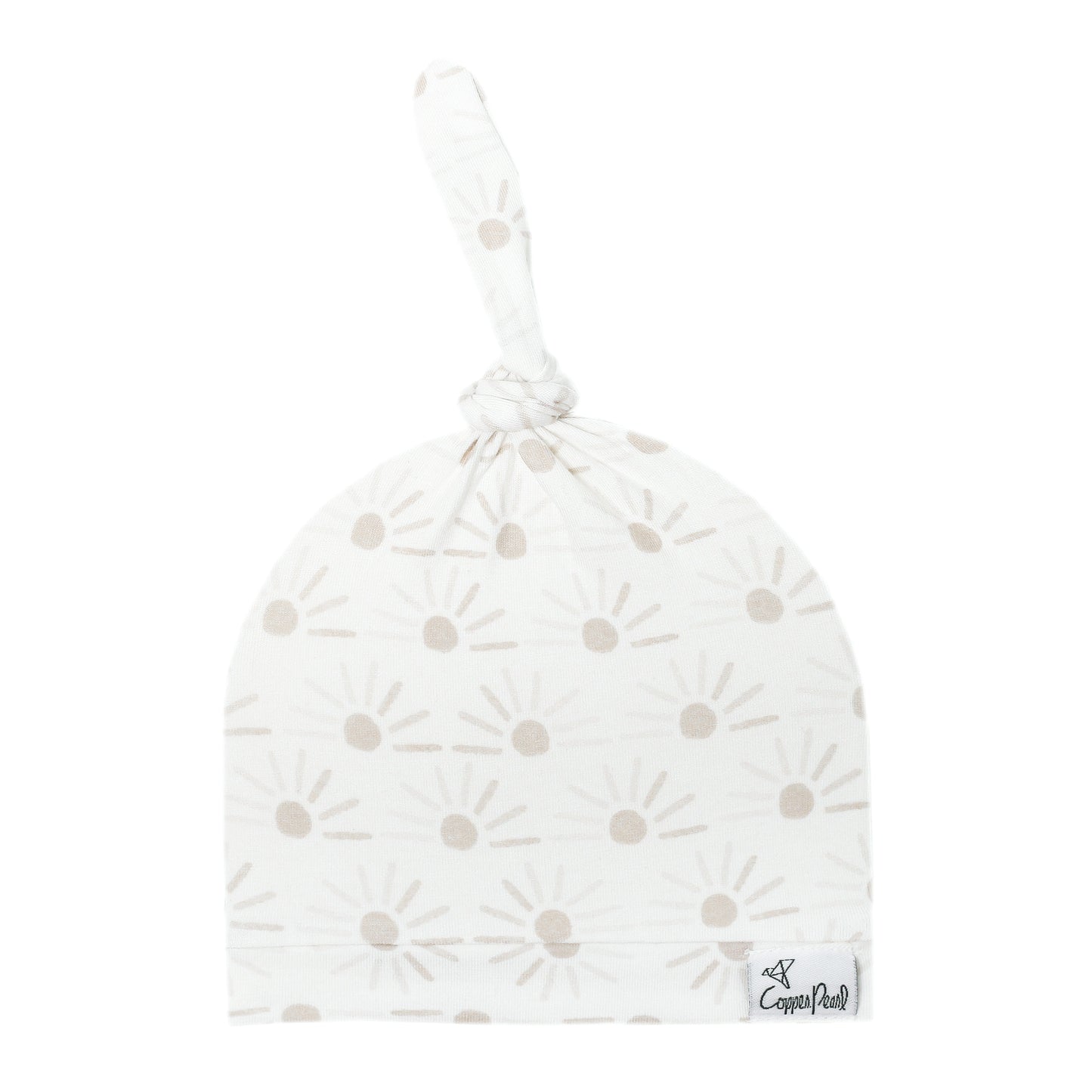 Copper Pearl Top Knot Hat 0-4mo - Shine