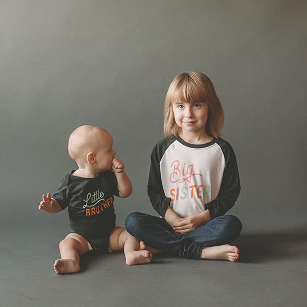 Sweetpea and Co. Big Sister Raglan Tee