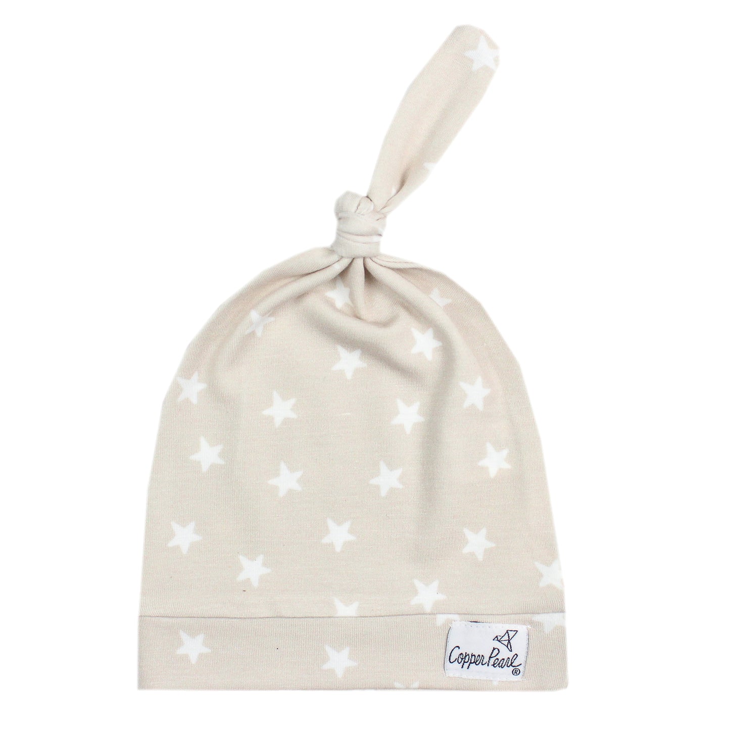 Copper Pearl Top Knot Hat 0-4mo - Twinkle