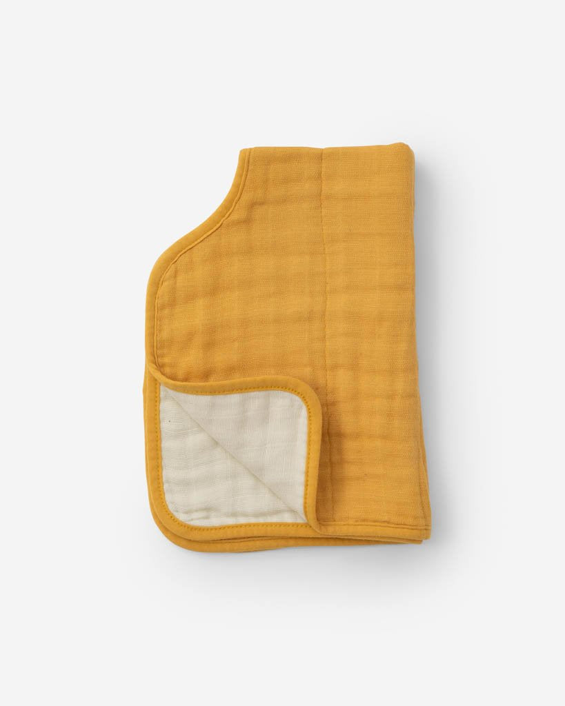Little Unicorn Cotton Muslin Burp Cloth - Mustard