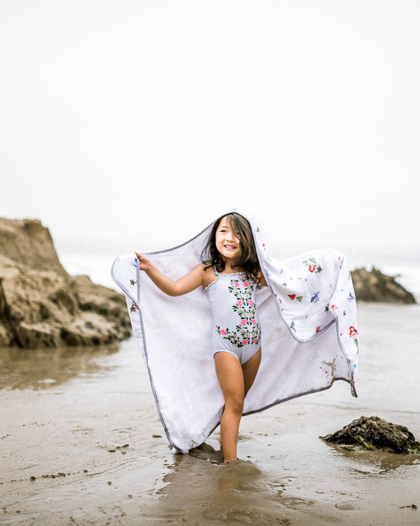 Little Unicorn Big Kid Hooded Towel - Mermaid