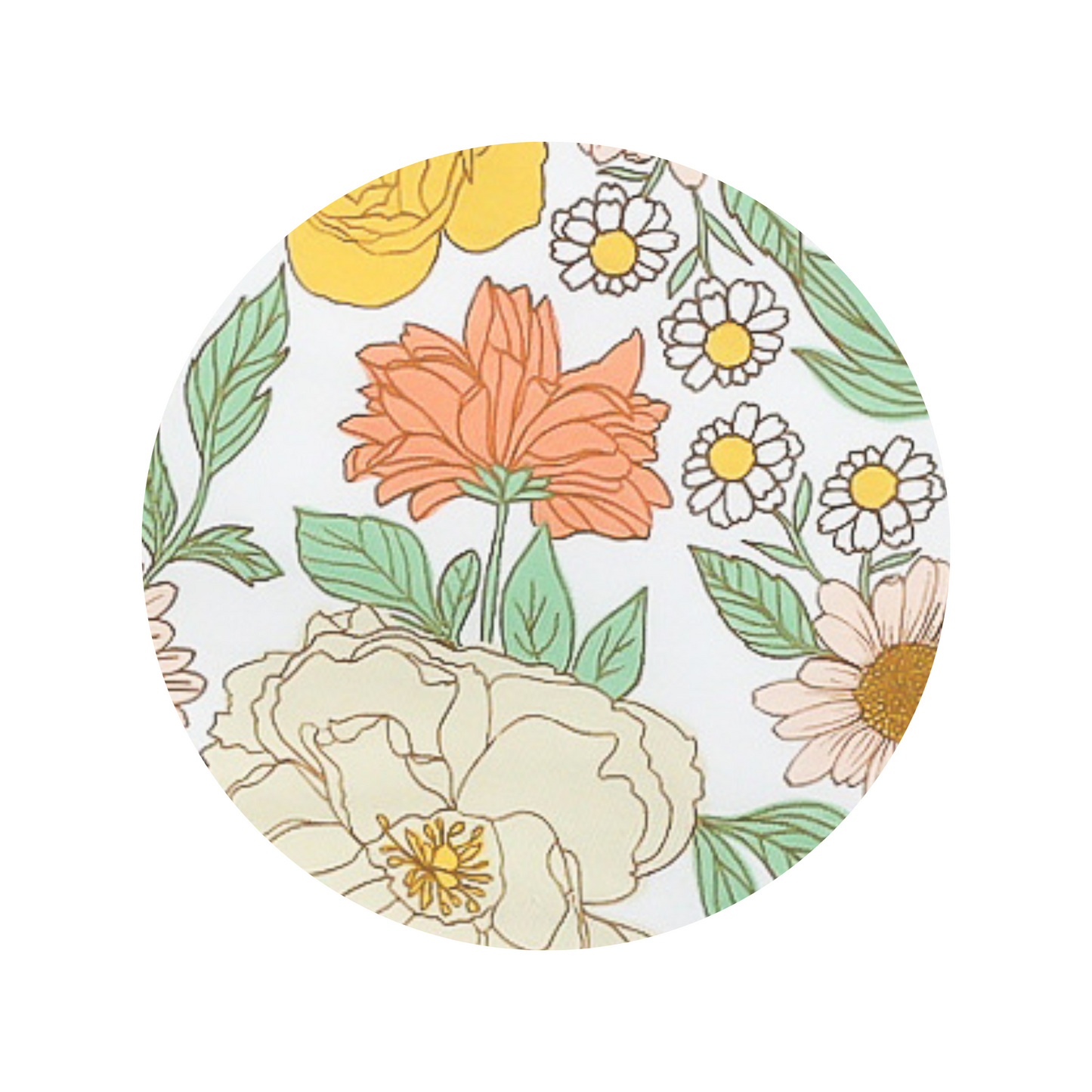 Copper Pearl Single Burp Cloth - Lemon