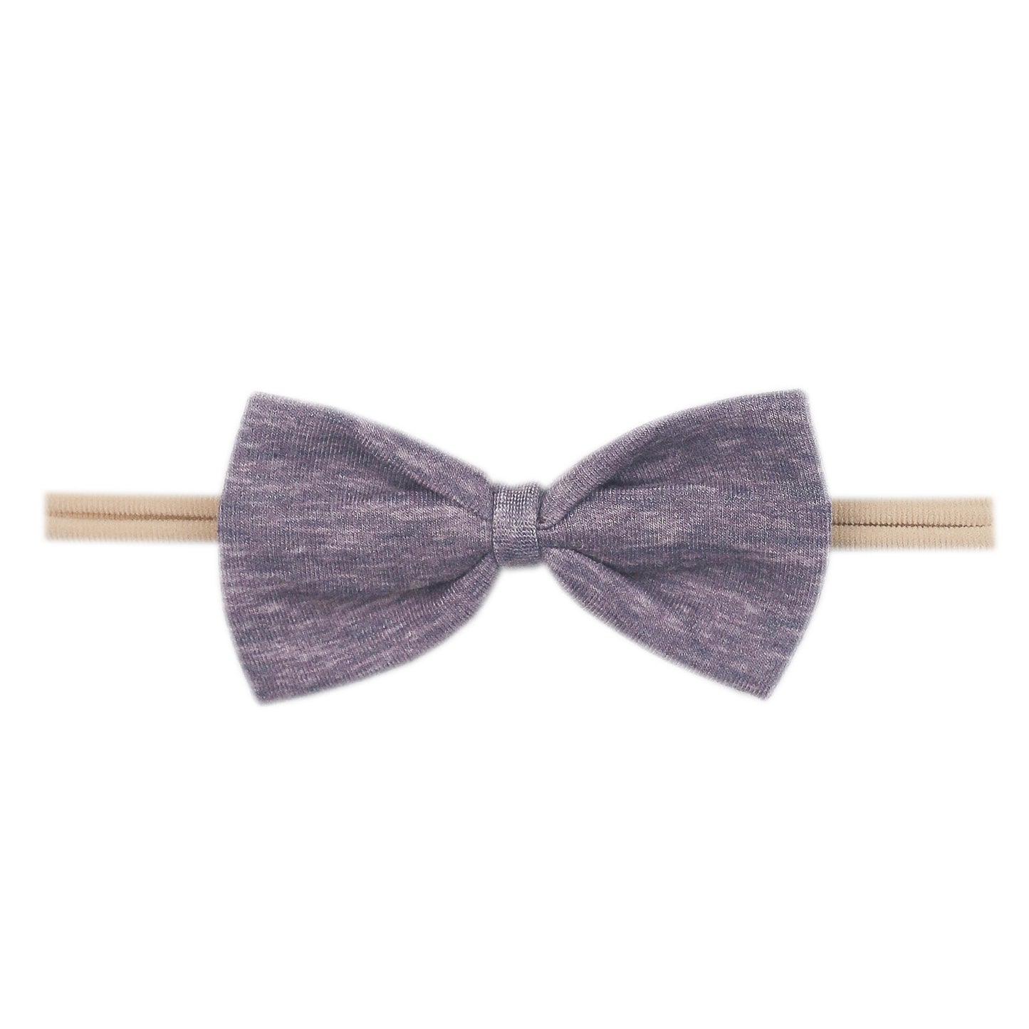 Copper Pearl Nylon Bowtie Headband - Violet