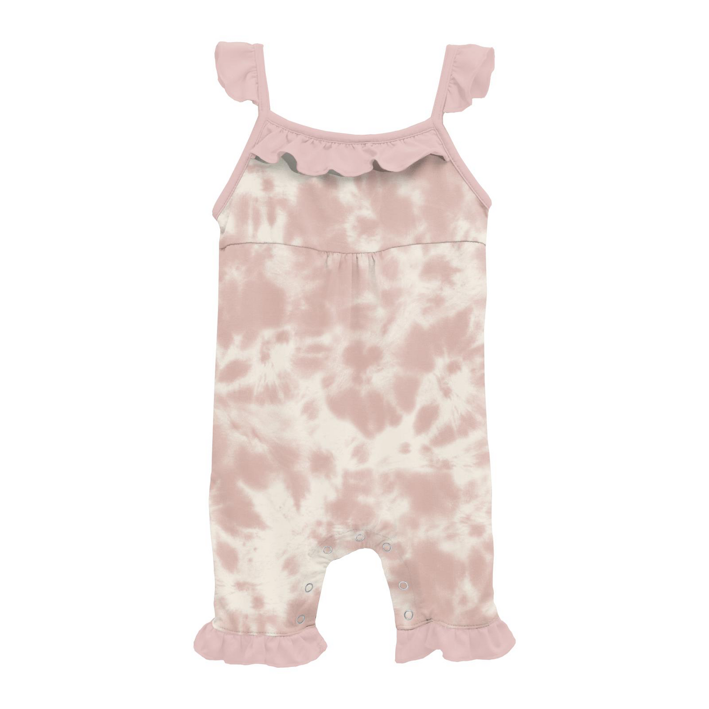 Baby Rose Tie-Dye Print Wing Romper