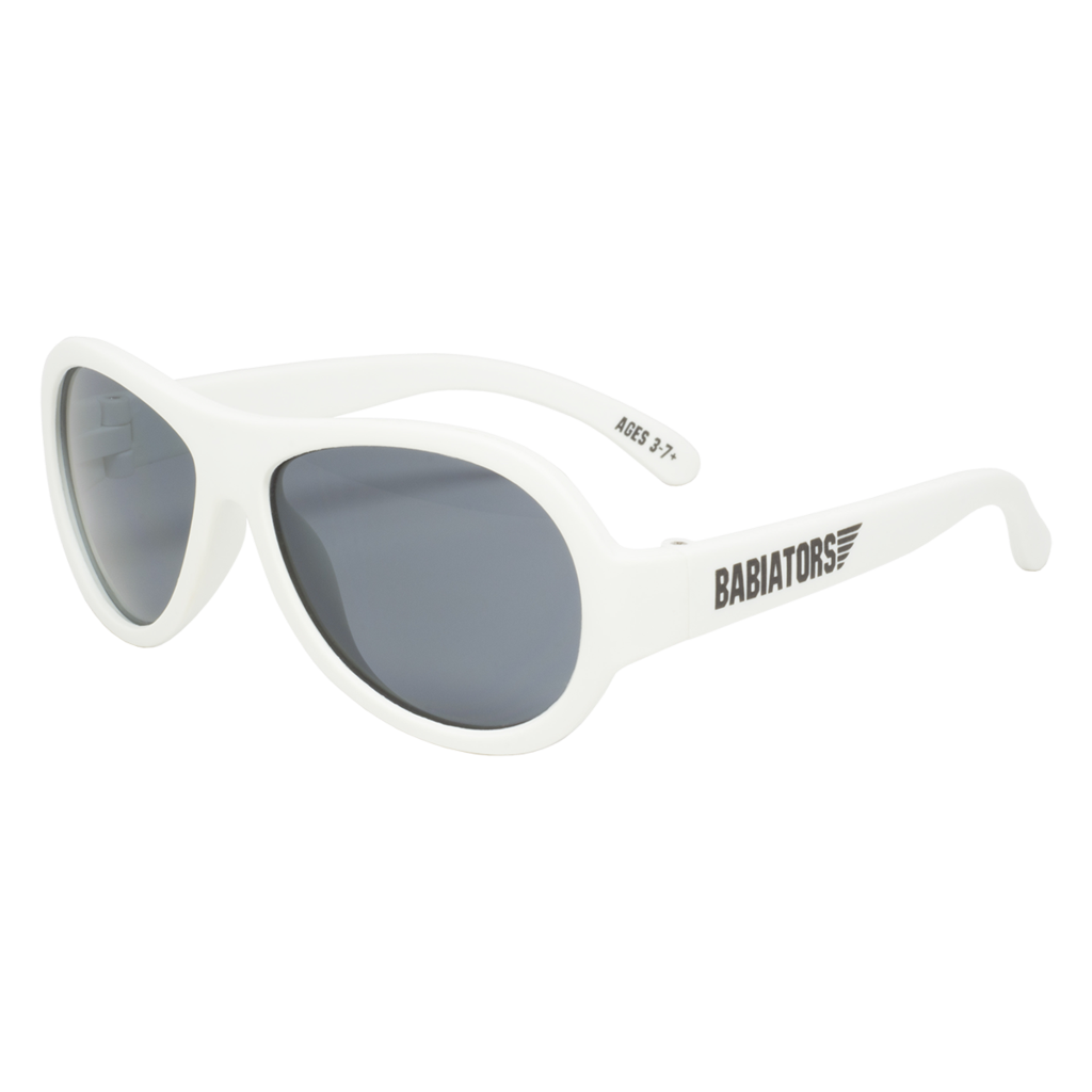 Wicked White - Aviator Sunglasses