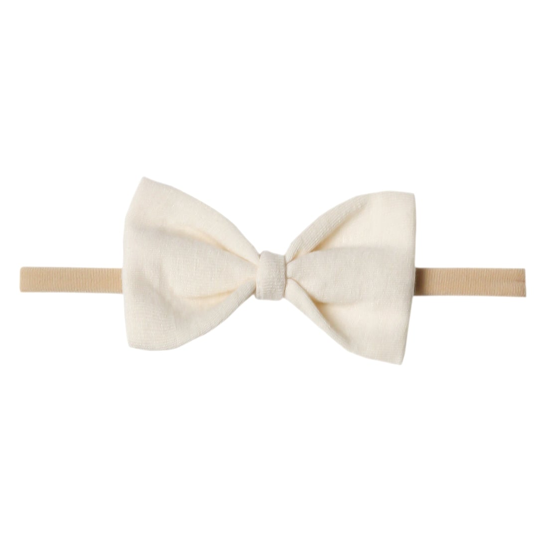 Copper Pearl Nylon Bowtie Headband - Yuma
