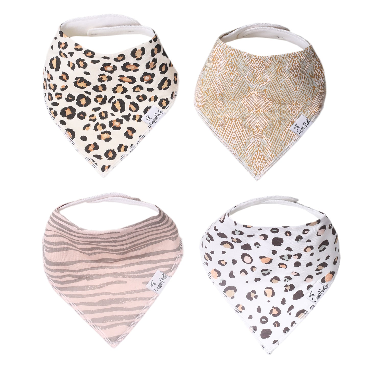 Copper Pearl Single Bandana Bibs - Zara