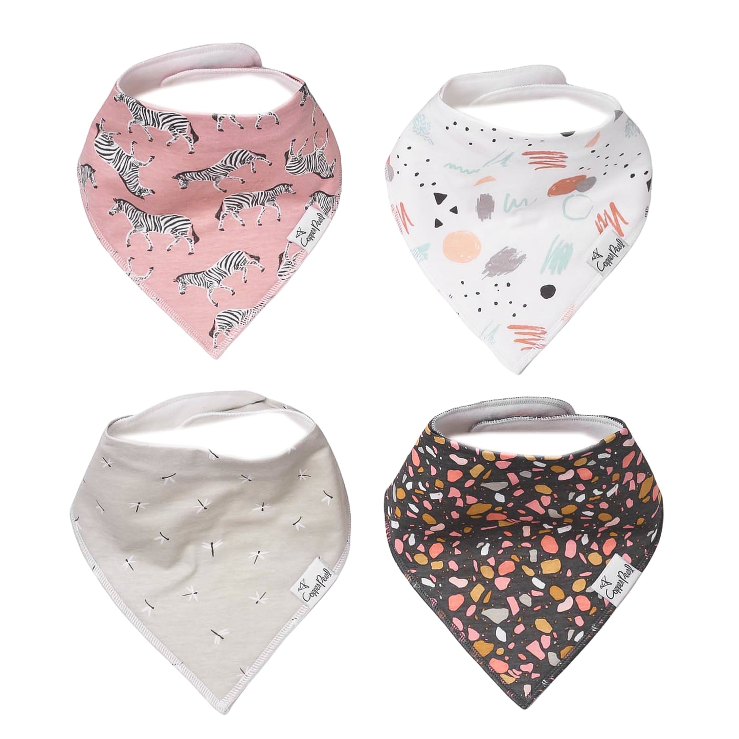 Copper Pearl Single Bandana Bibs - Zella