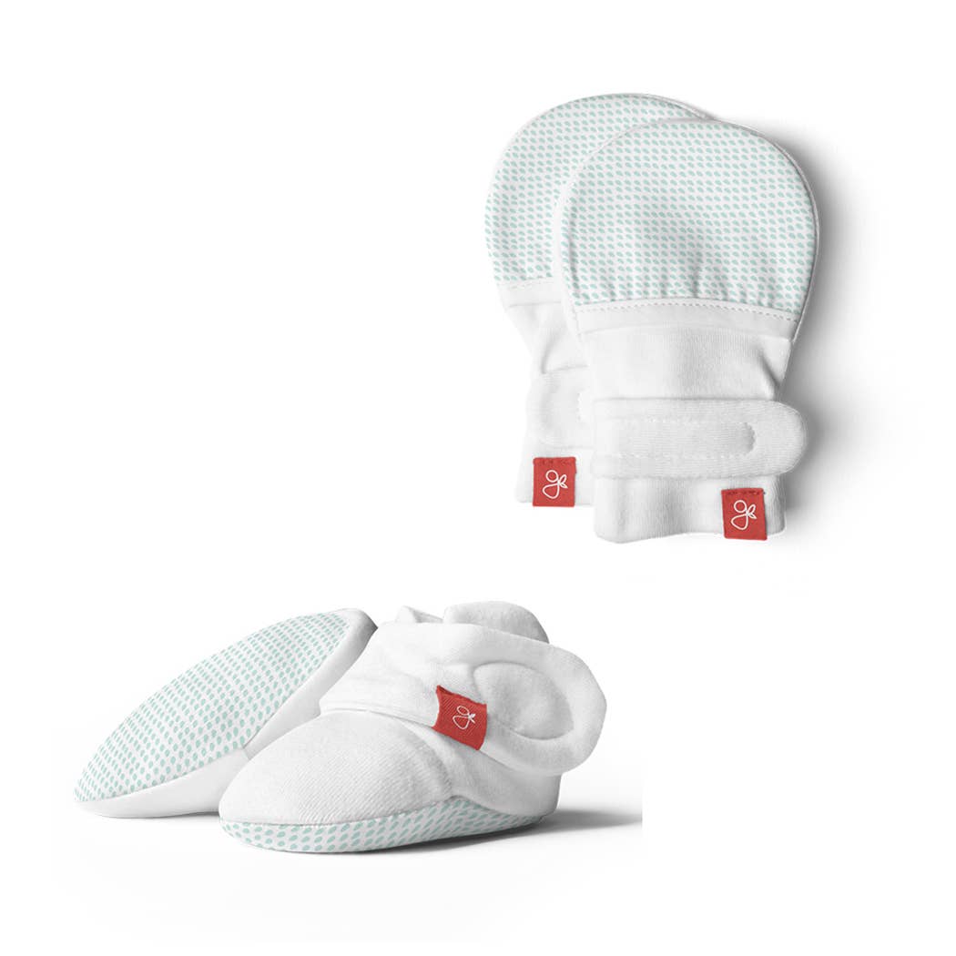 Goumikids Organic Mitts + Boots Bundle - Aqua Drops