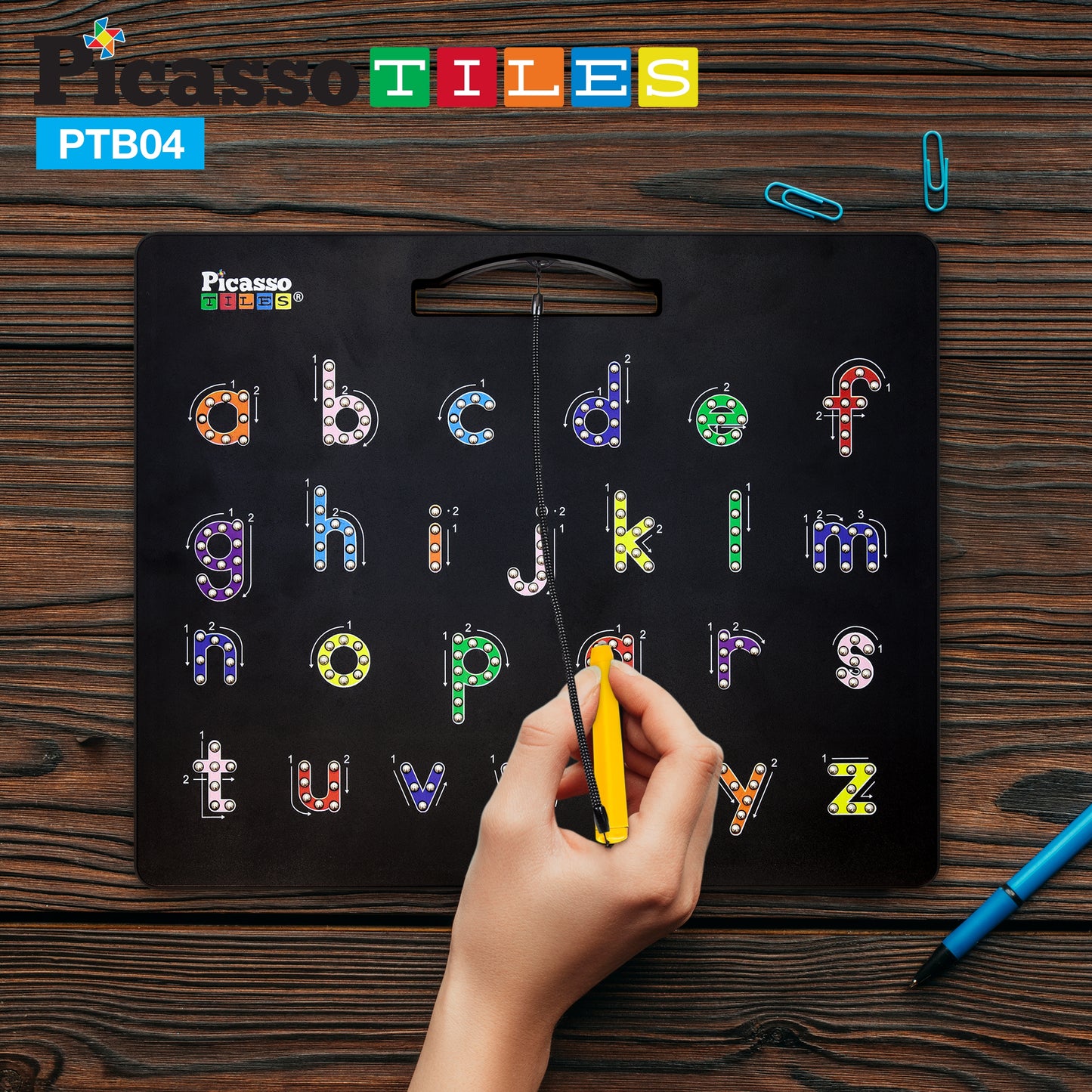 PicassoTiles Alphabet & Freestyle Magnetic Drawing Board