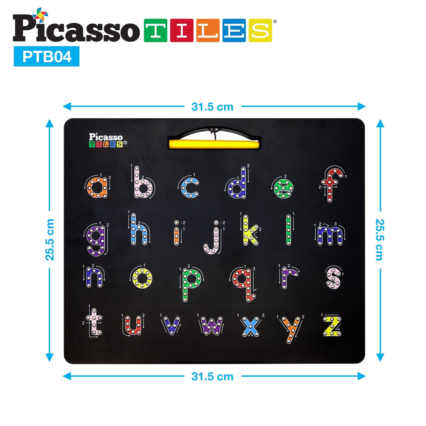 PicassoTiles Alphabet & Freestyle Magnetic Drawing Board